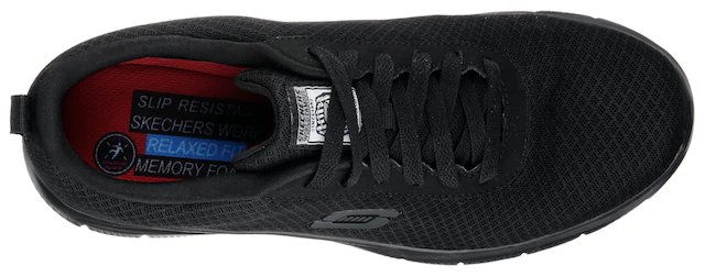 Skechers Berufsschuh Schnürschuh für Gastronomie,Pflege mit gepolsterter Innensohle