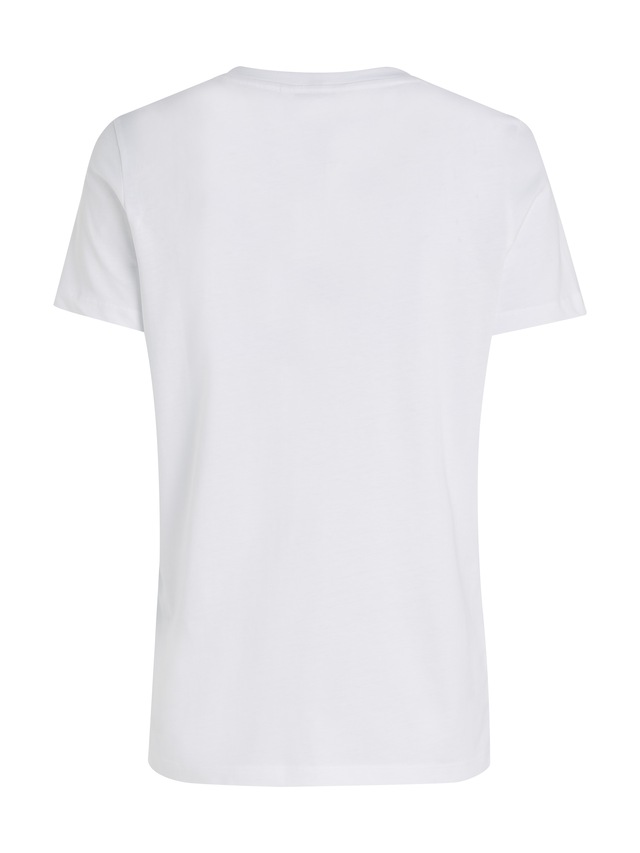 Tommy Hilfiger Rundhalsshirt »HERITAGE HILFIGER C-NK REG TEE« mit gesticktem Tommy Hilfiger Linear Logo-Schriftzug