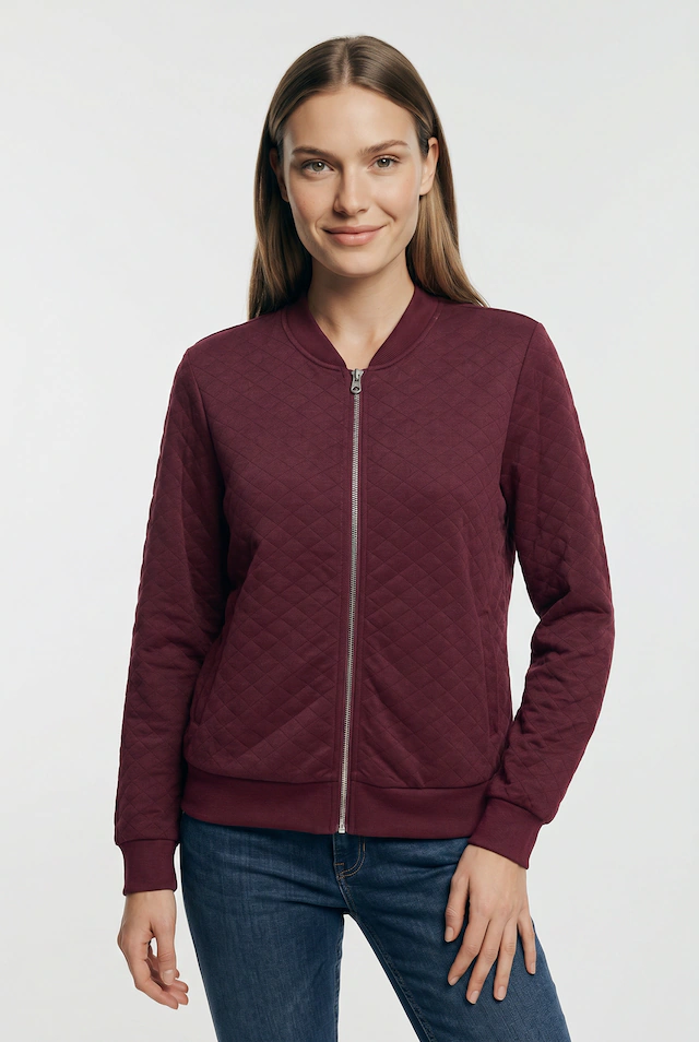 ONLY Sweatjacke »ONLJOYCE L/S BOMBER SWT NOOS« Polyester, regular fit