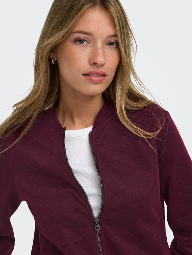 ONLY Sweatjacke »ONLJOYCE L/S BOMBER SWT NOOS« Polyester, regular fit