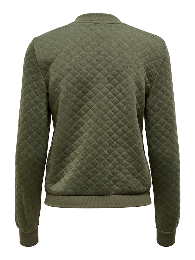 ONLY Sweatjacke »ONLJOYCE L/S BOMBER SWT NOOS« Polyester, regular fit
