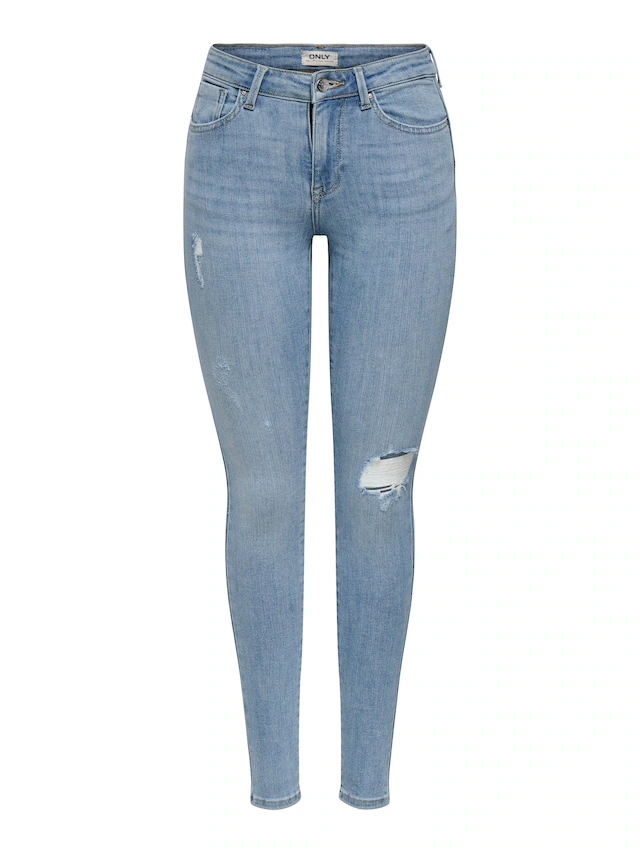 ONLY Skinny-fit-Jeans »ONLPOWER LIFE MID PUSH« Baumwollmischung, skinny fit, regular waist
