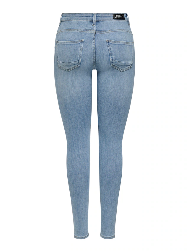 ONLY Skinny-fit-Jeans »ONLPOWER LIFE MID PUSH« Baumwollmischung, skinny fit, regular waist