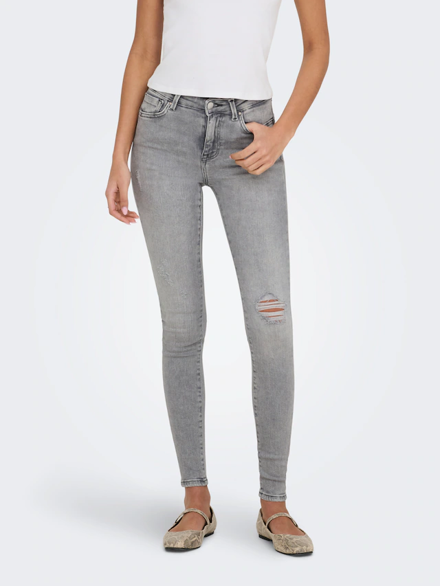 ONLY Skinny-fit-Jeans »ONLPOWER LIFE MID PUSH« Baumwollmischung, skinny fit, regular waist