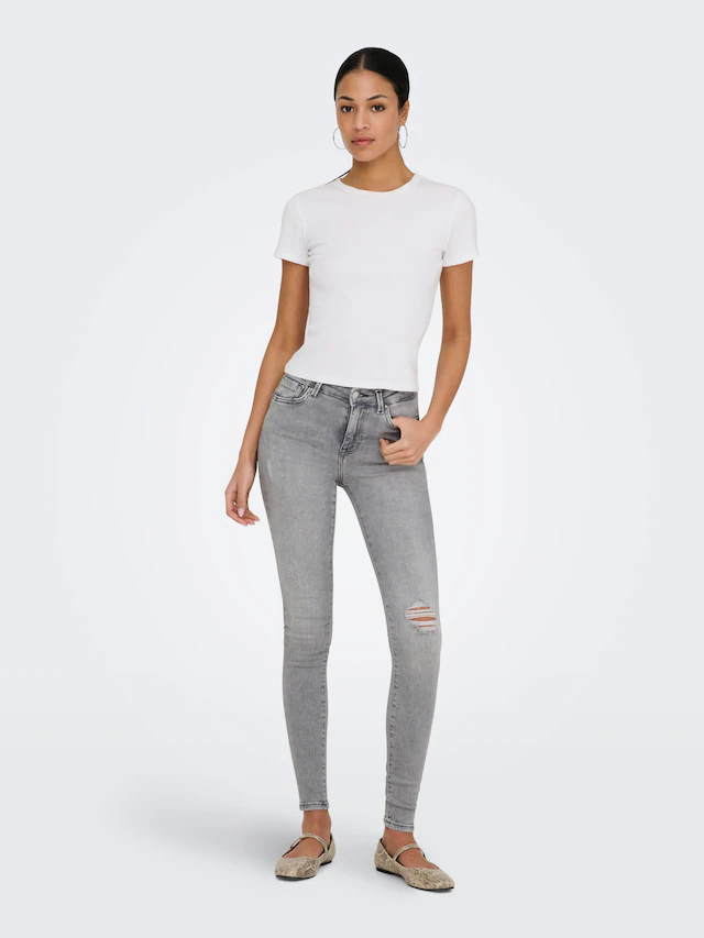 ONLY Skinny-fit-Jeans »ONLPOWER LIFE MID PUSH« Baumwollmischung, skinny fit, regular waist