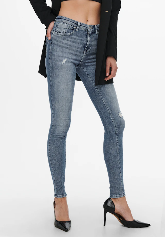 ONLY Skinny-fit-Jeans »ONLPOWER LIFE MID PUSH« Baumwollmischung, skinny fit, regular waist