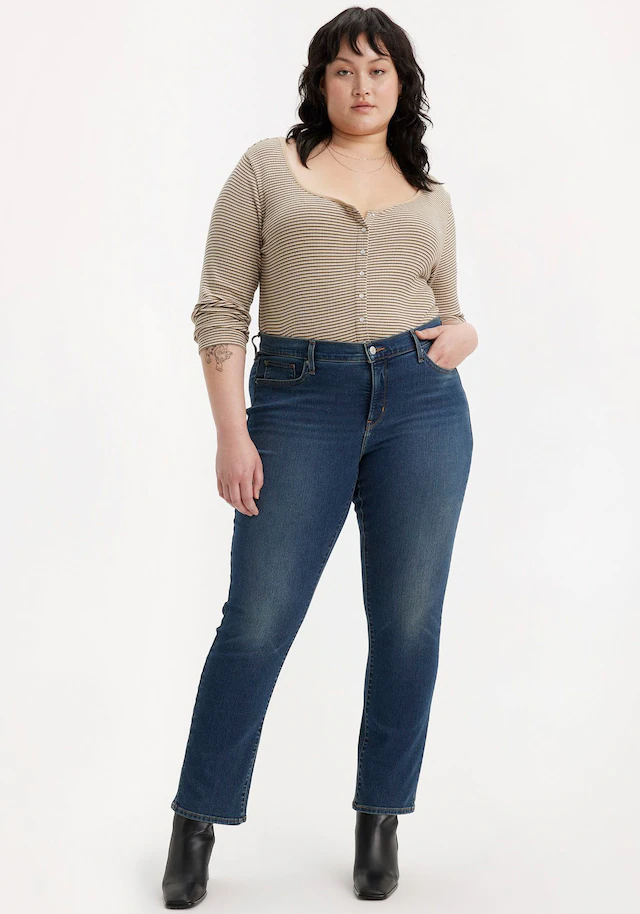 Levi's® Plus Straight-Jeans »314 Shaping Straight« in Baumwoll-Stretch