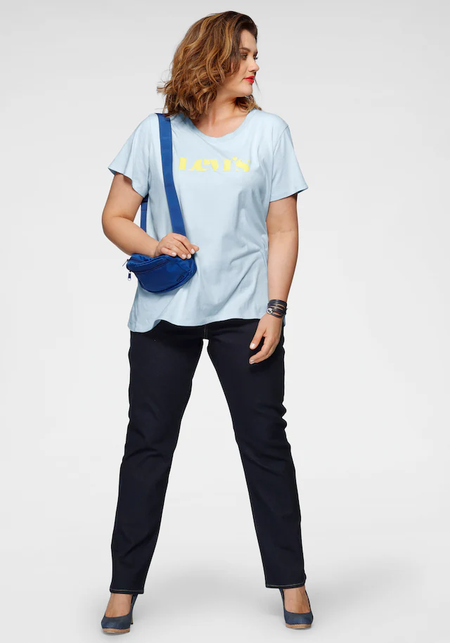 Levi's® Plus Straight-Jeans »314 Shaping Straight« in Baumwoll-Stretch