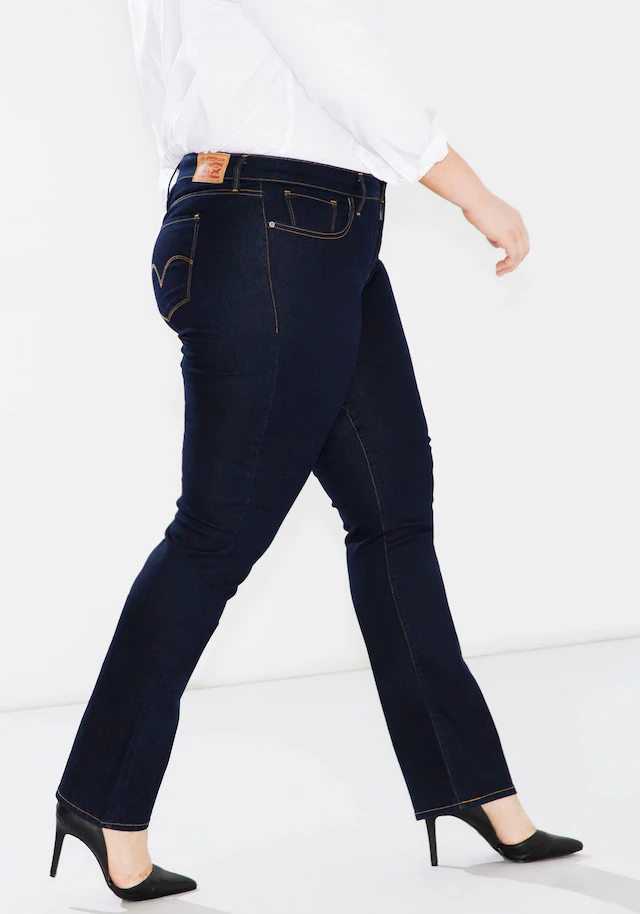 Levi's® Plus Straight-Jeans »314 Shaping Straight« in Baumwoll-Stretch