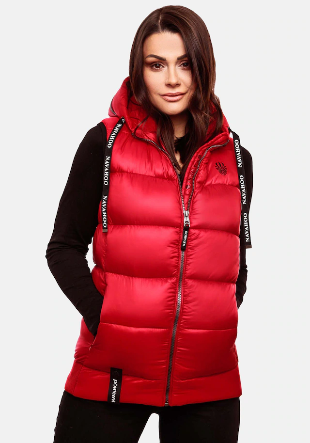 Navahoo Steppweste »Kassidy« stylische ärmellose Damen Weste mit Kapuze