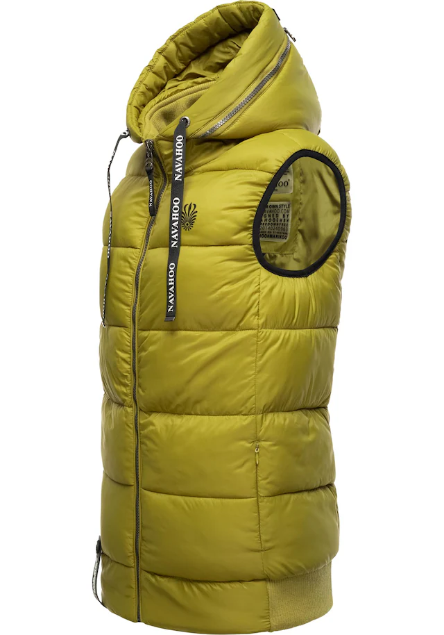 Navahoo Steppweste »Kassidy« stylische ärmellose Damen Weste mit Kapuze