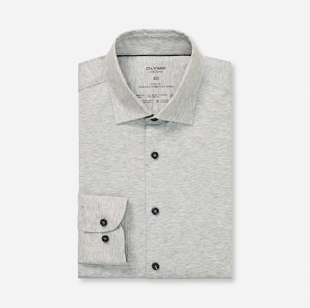 OLYMP Businesshemd »Level Five body fit Jerseyshirt« in Jersey Qualität