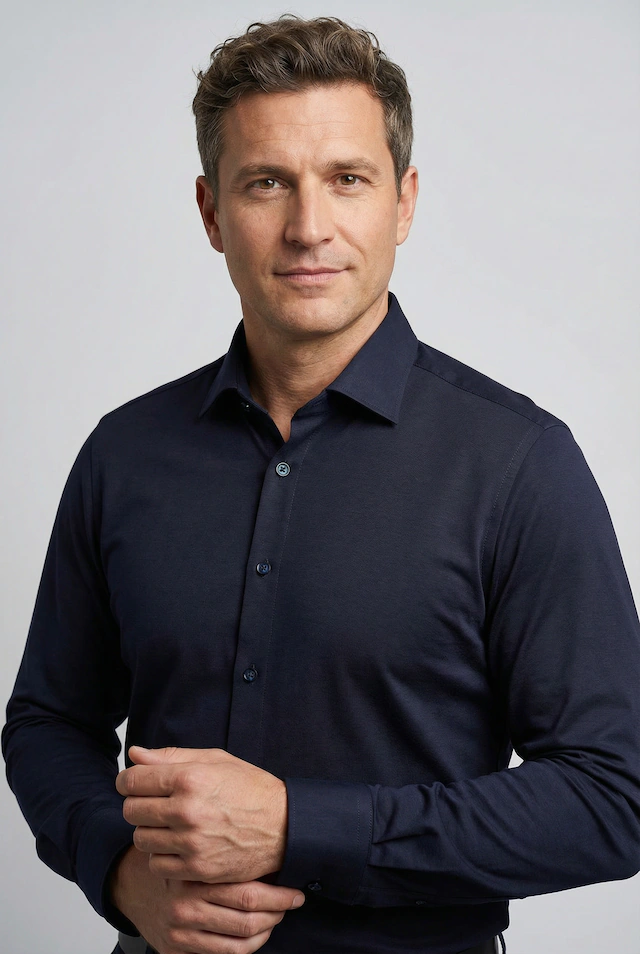 OLYMP Businesshemd »Level Five body fit Jerseyshirt« in Jersey Qualität