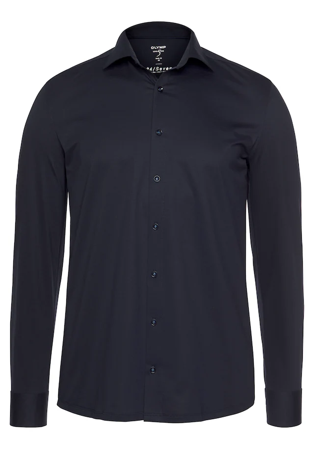 OLYMP Businesshemd »Level Five body fit Jerseyshirt« in Jersey Qualität