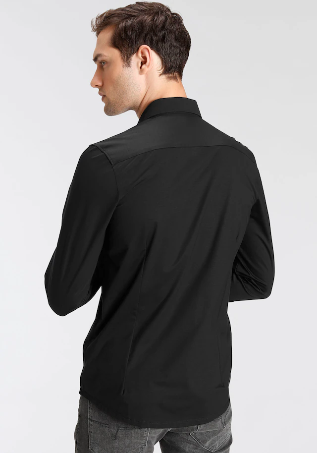 OLYMP Businesshemd »Level Five body fit Jerseyshirt« in Jersey Qualität