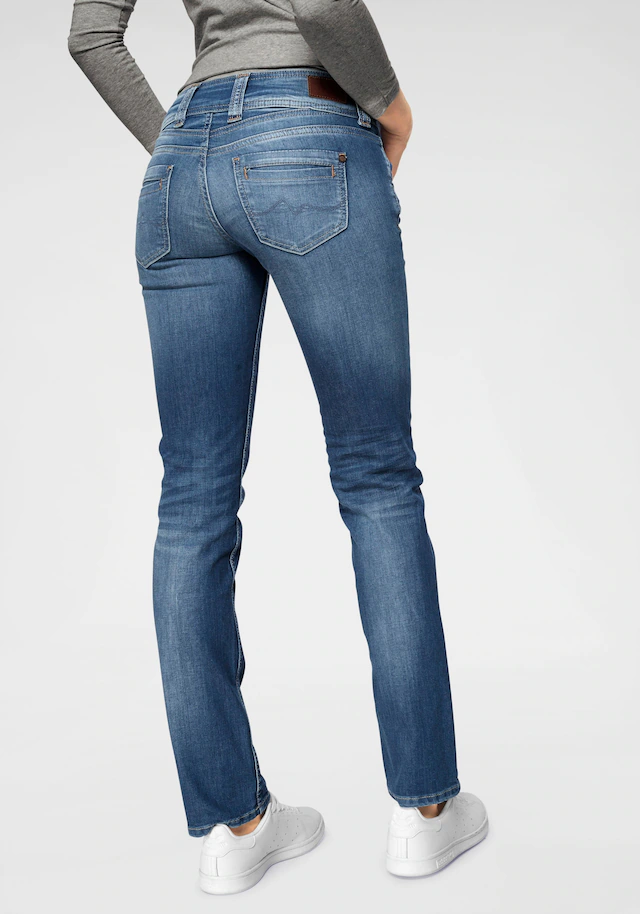 Pepe Jeans Straight-Jeans »GEN« in Baumwoll-Qualtät mit geradem Bein und Doppel-Knopf-Bund
