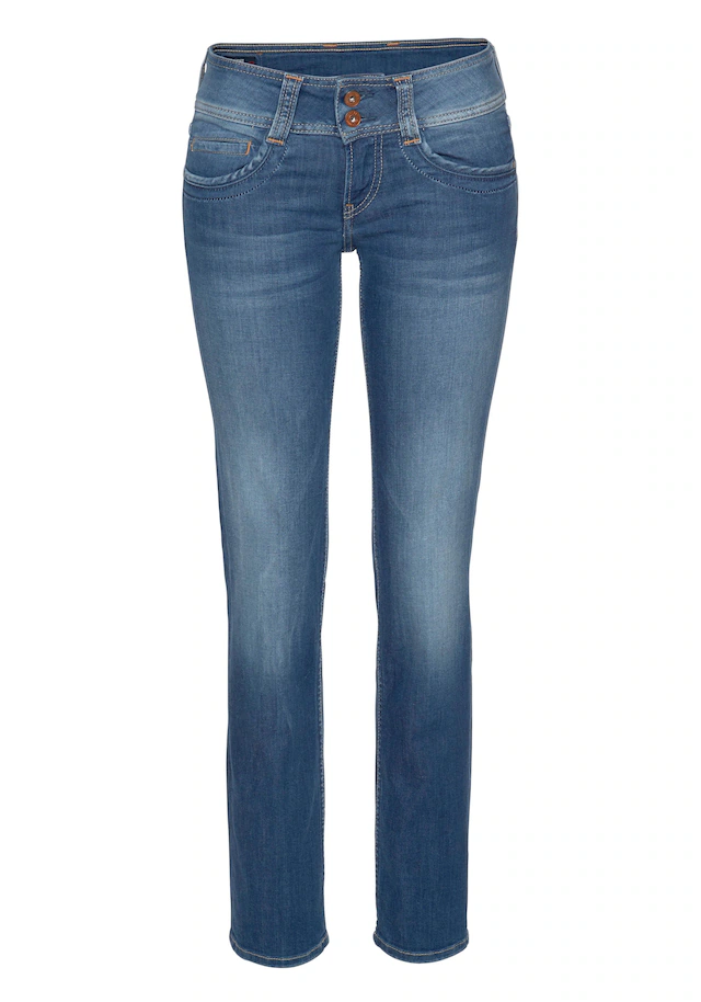 Pepe Jeans Straight-Jeans »GEN« in Baumwoll-Qualtät mit geradem Bein und Doppel-Knopf-Bund