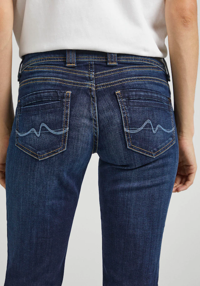 Pepe Jeans Straight-Jeans »GEN« in Baumwoll-Qualtät mit geradem Bein und Doppel-Knopf-Bund