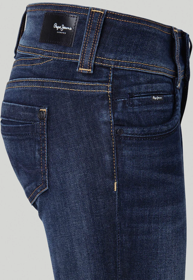Pepe Jeans Straight-Jeans »GEN« in Baumwoll-Qualtät mit geradem Bein und Doppel-Knopf-Bund