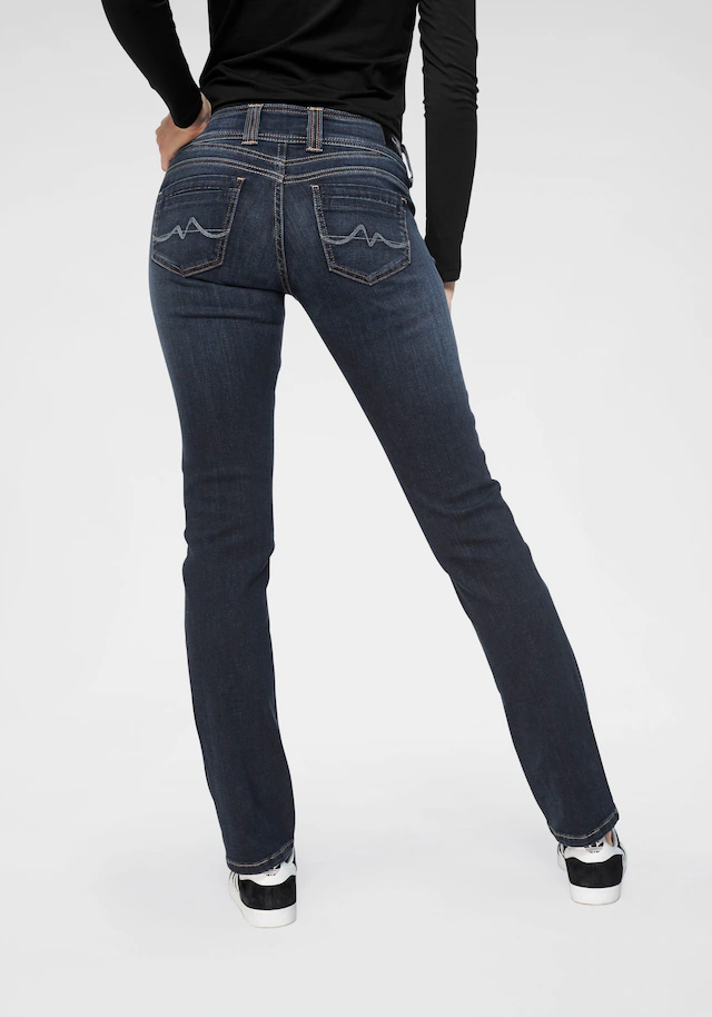 Pepe Jeans Straight-Jeans »GEN« in Baumwoll-Qualtät mit geradem Bein und Doppel-Knopf-Bund