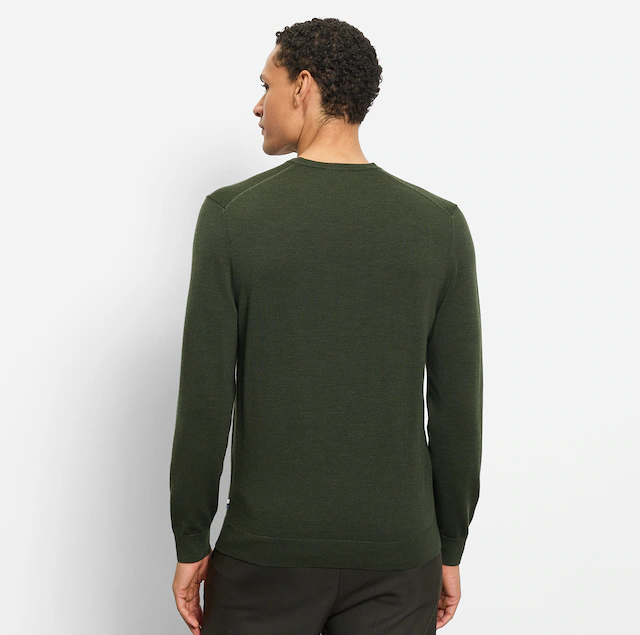 OLYMP V-Ausschnitt-Pullover »OLYMP Strick Casual« aus reiner Wolle