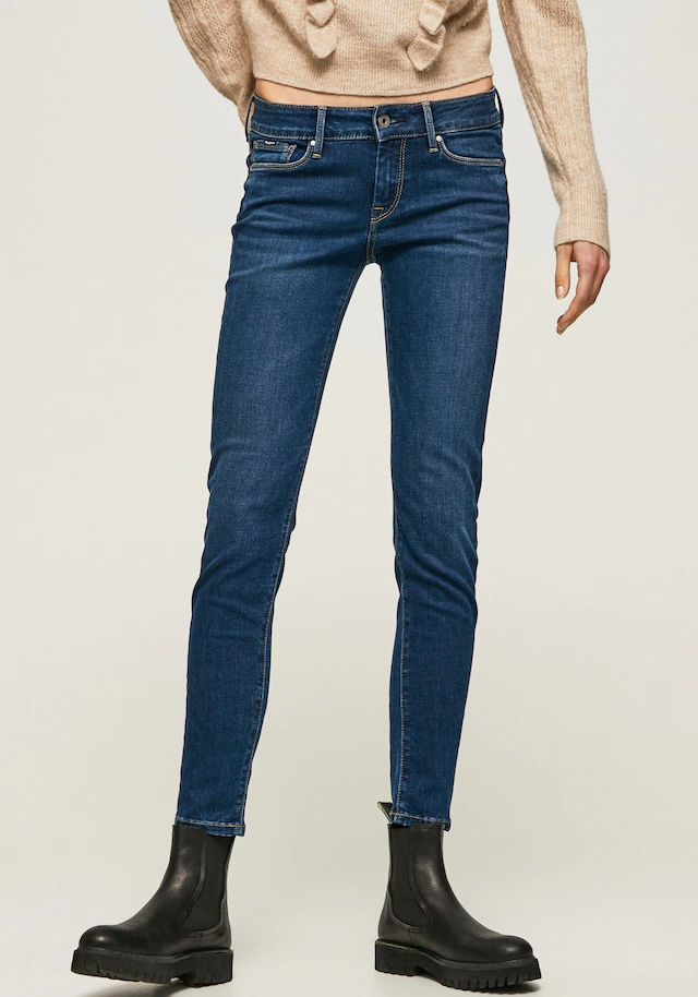 Pepe Jeans Skinny-fit-Jeans »SOHO« im 5-Pocket-Stil mit 1-Knopf Bund und Stretch-Anteil
