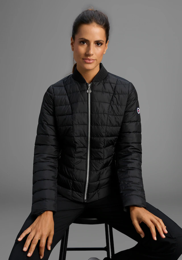 KangaROOS Steppjacke Übergangsjacke, figurbetonter Schnitt, hüftlange Passform