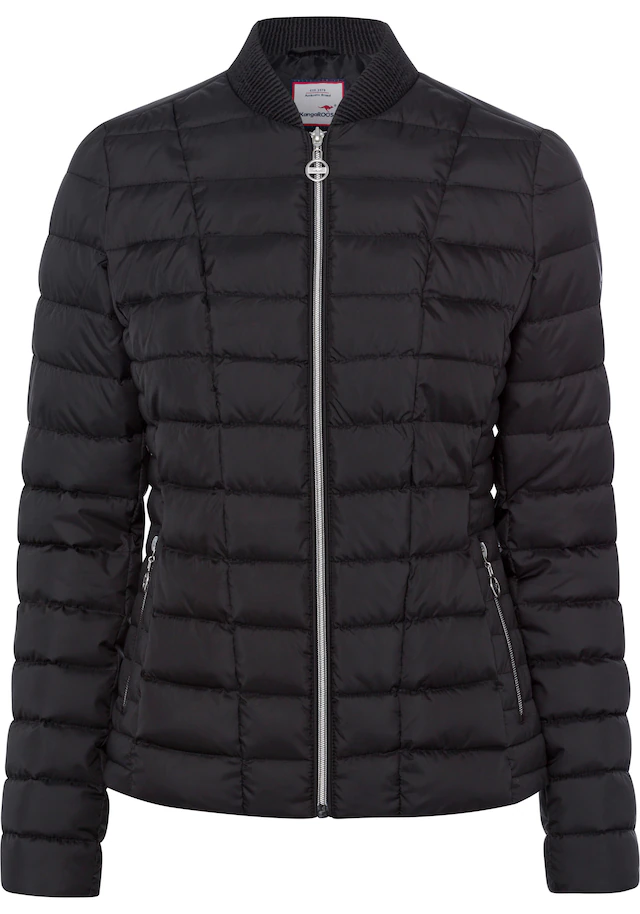 KangaROOS Steppjacke Übergangsjacke, figurbetonter Schnitt, hüftlange Passform