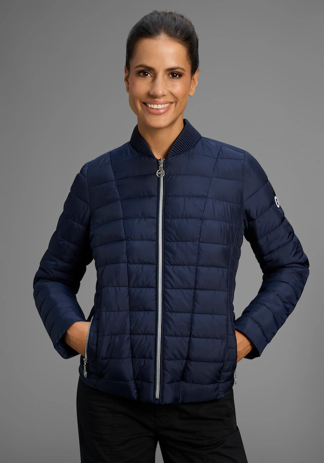 KangaROOS Steppjacke Übergangsjacke, figurbetonter Schnitt, hüftlange Passform