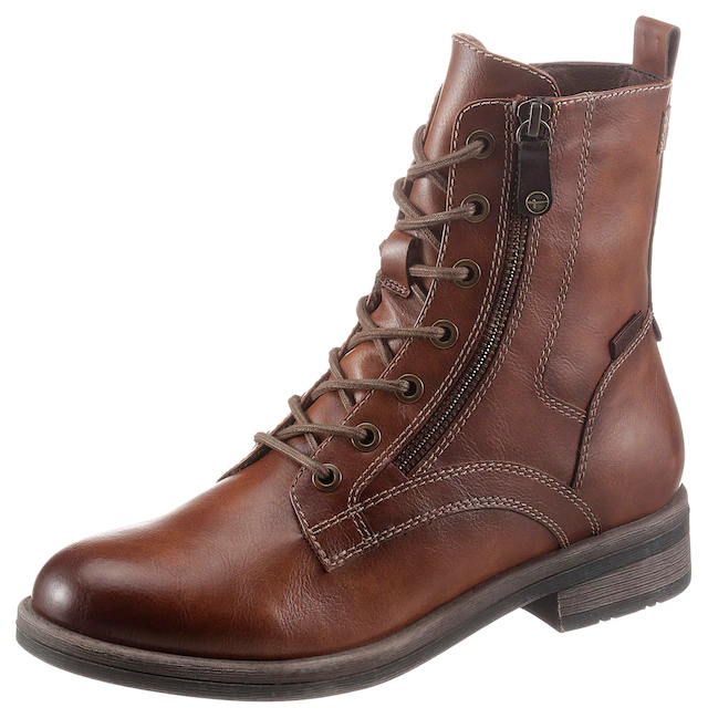 Tamaris Schnürstiefelette »SHAE« Stiefelette mit Reißverschluss, Schnürstiefelette für Damen