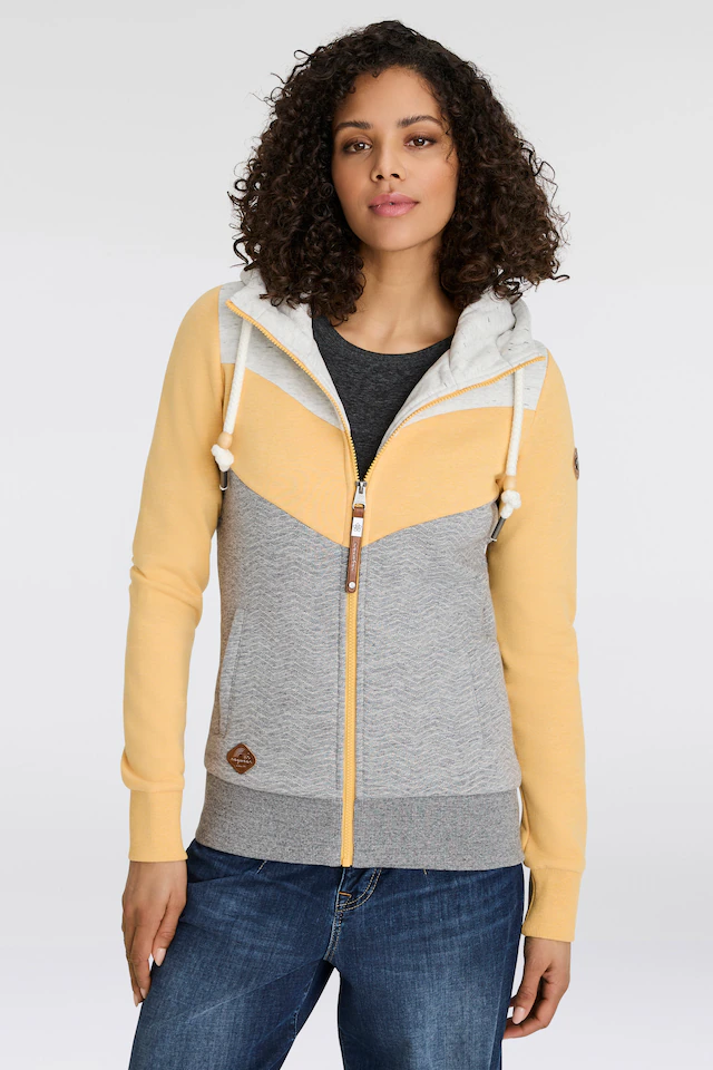 Ragwear Sweatjacke »TREGA ZIP O« im Colorblocking-Design