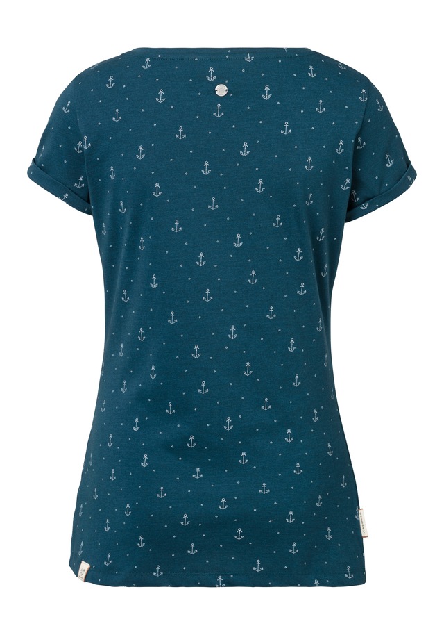 Ragwear T-Shirt »FLORAH A ORGANIC O« mit maritimen Anker-Print