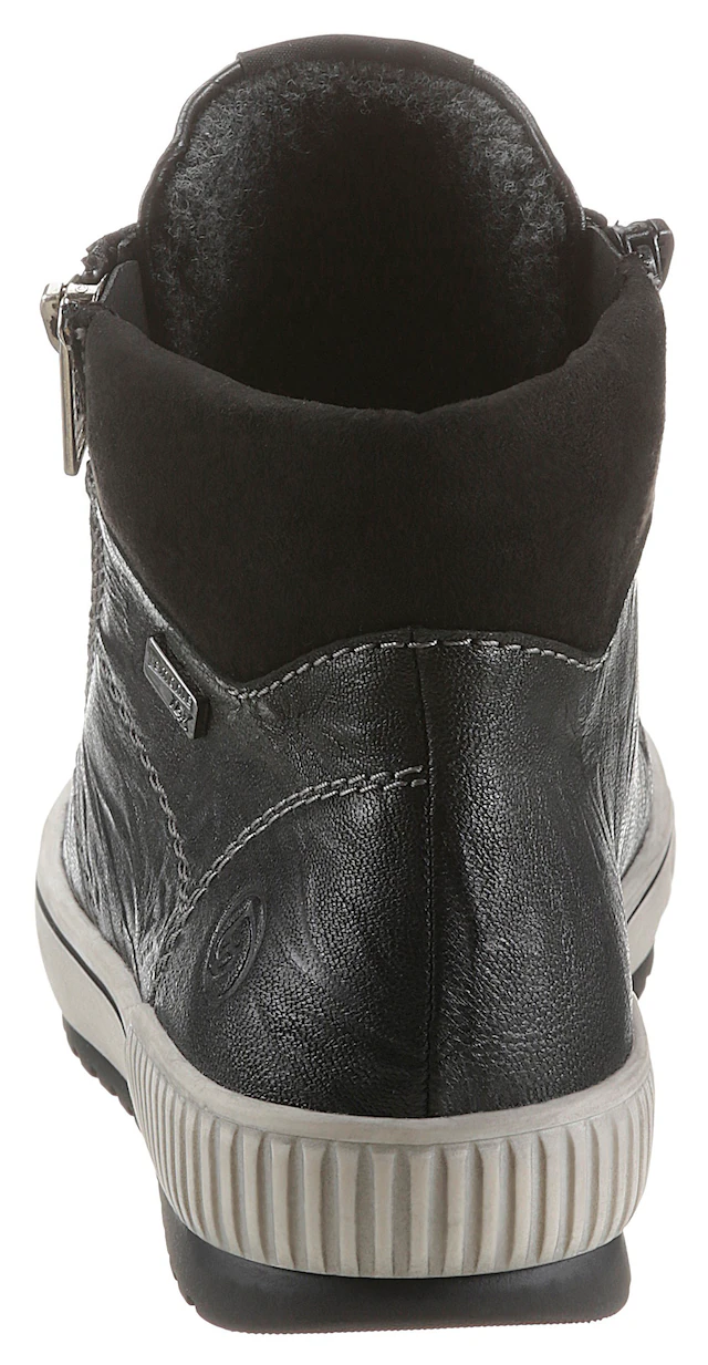 Remonte Schnürboots , Plateau, Schnürstiefelette, Boots in Crash-Optik