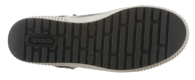 Remonte Schnürboots , Plateau, Schnürstiefelette, Boots in Crash-Optik