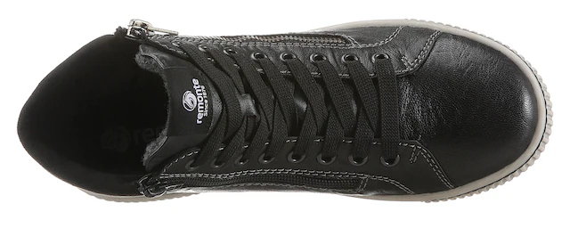 Remonte Schnürboots , Plateau, Schnürstiefelette, Boots in Crash-Optik