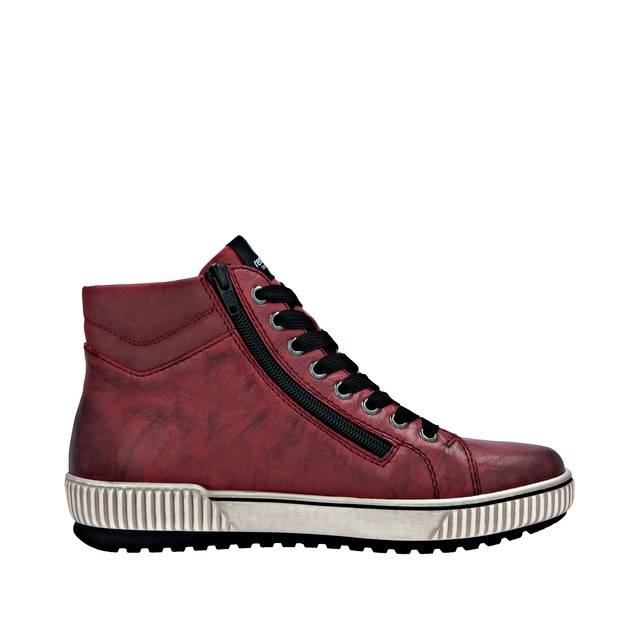 Remonte Schnürboots , Plateau, Schnürstiefelette, Boots in Crash-Optik