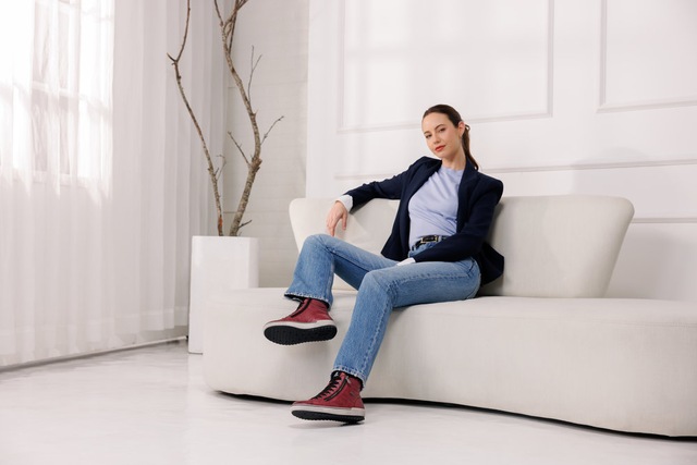 Remonte Schnürboots , Plateau, Schnürstiefelette, Boots in Crash-Optik