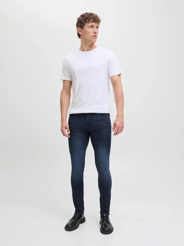 Jack & Jones Skinny-fit-Jeans »JJILIAM Skinny Jeans mit Used-Waschung für schlanke Silhouette« Abriebeffekte, modisch, skinny fit, Baumwollmischung,