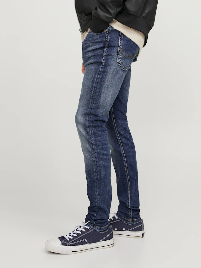 Jack & Jones Skinny-fit-Jeans »JJILIAM Skinny Jeans mit Used-Waschung für schlanke Silhouette« Abriebeffekte, modisch, skinny fit, Baumwollmischung,