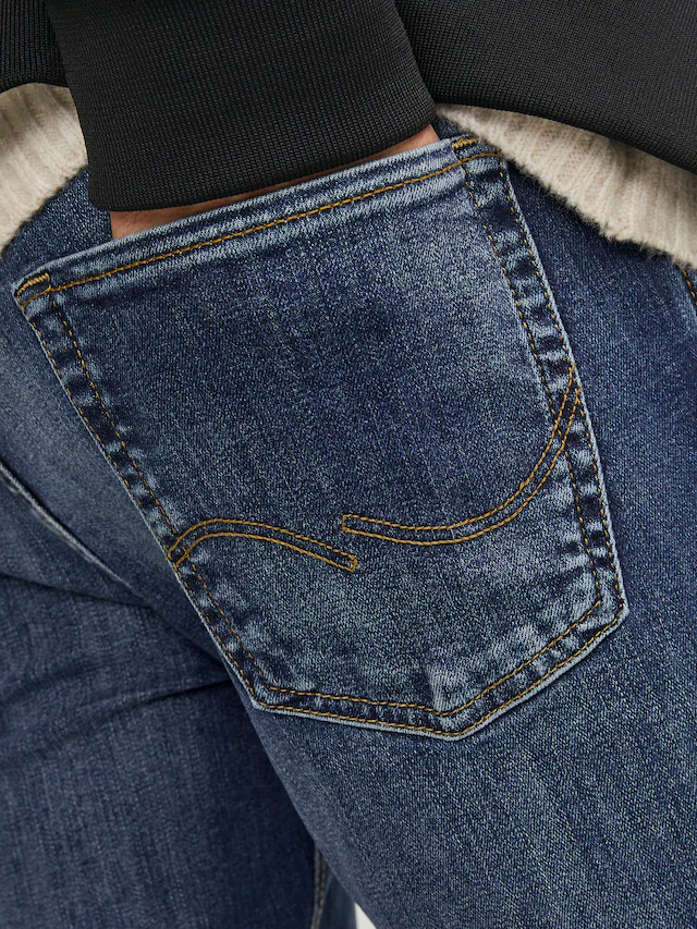 Jack & Jones Skinny-fit-Jeans »JJILIAM Skinny Jeans mit Used-Waschung für schlanke Silhouette« Abriebeffekte, modisch, skinny fit, Baumwollmischung,