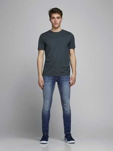 Jack & Jones Skinny-fit-Jeans »JJILIAM Skinny Jeans mit Used-Waschung für schlanke Silhouette« Abriebeffekte, modisch, skinny fit, Baumwollmischung,
