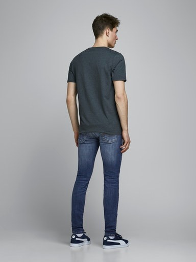 Jack & Jones Skinny-fit-Jeans »JJILIAM Skinny Jeans mit Used-Waschung für schlanke Silhouette« Abriebeffekte, modisch, skinny fit, Baumwollmischung,