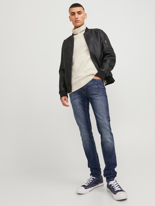 Jack & Jones Skinny-fit-Jeans »JJILIAM Skinny Jeans mit Used-Waschung für schlanke Silhouette« Abriebeffekte, modisch, skinny fit, Baumwollmischung,