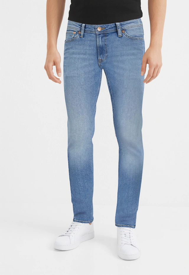 Jack & Jones Skinny-fit-Jeans »JJILIAM Skinny Jeans mit Used-Waschung für schlanke Silhouette« Abriebeffekte, modisch, skinny fit, Baumwollmischung,