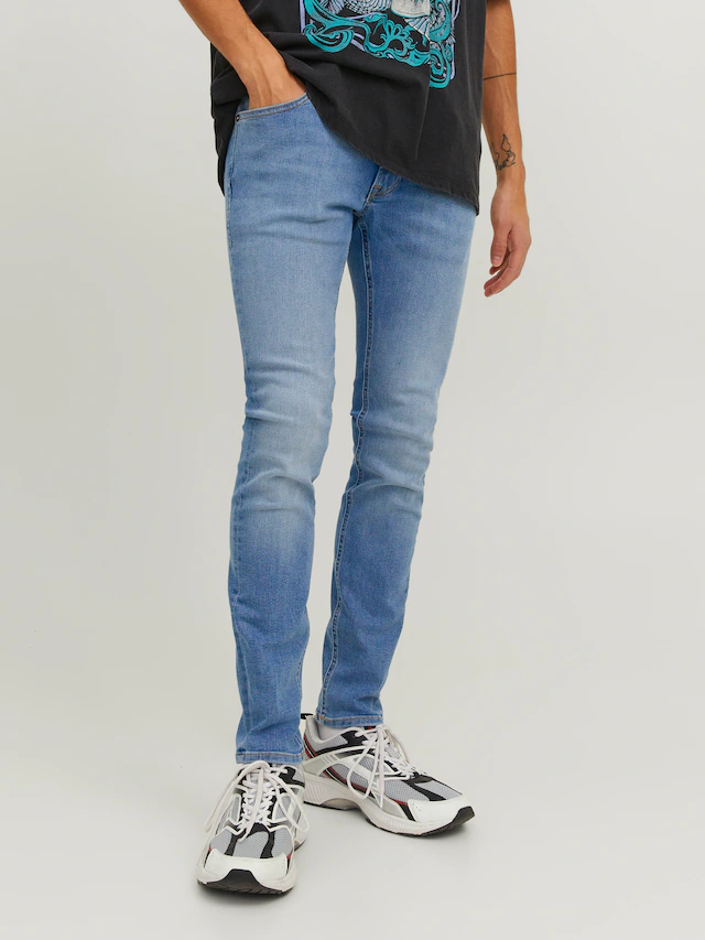 Jack & Jones Skinny-fit-Jeans »JJILIAM Skinny Jeans mit Used-Waschung für schlanke Silhouette« Abriebeffekte, modisch, skinny fit, Baumwollmischung,