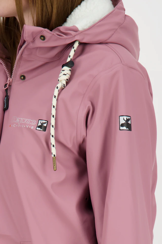 DEPROC Active Regenjacke »Friesennerz ELLESMERE WOMEN« mit Kapuze auch in Großen Größen erhältlich