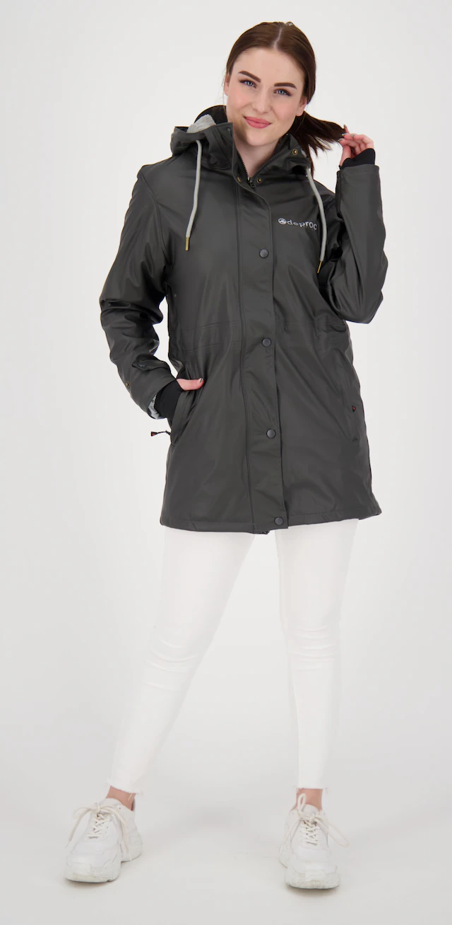 DEPROC Active Regenjacke »Friesennerz ELLESMERE WOMEN« mit Kapuze auch in Großen Größen erhältlich