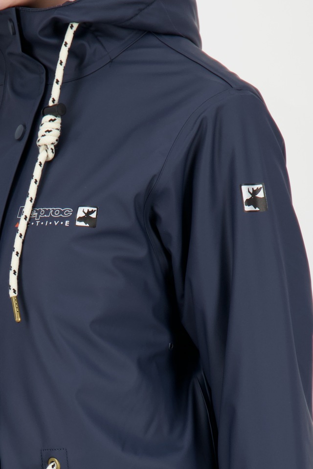 DEPROC Active Regenjacke »Friesennerz ELLESMERE WOMEN« mit Kapuze auch in Großen Größen erhältlich