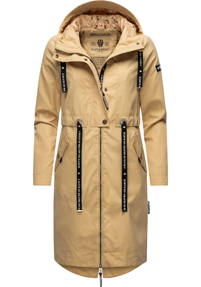 Navahoo Funktionsparka »Josinaa« mit Kapuze stylische Übergangs Outdoorjacke mit Kapuze