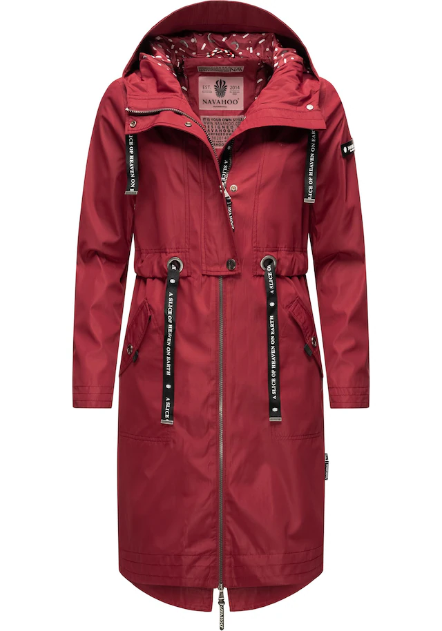 Navahoo Funktionsparka »Josinaa« mit Kapuze stylische Übergangs Outdoorjacke mit Kapuze